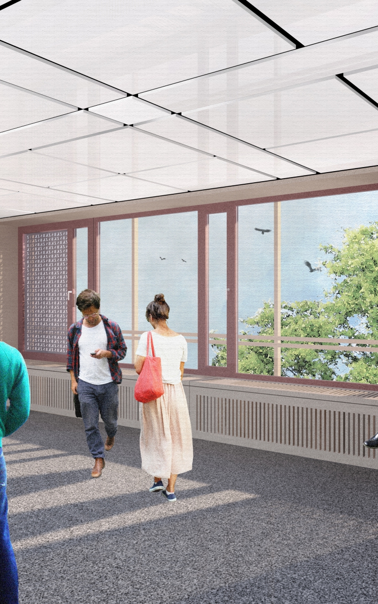 Visualisierung Fassadensanierung Kreisberufsschulzentrum Aalen